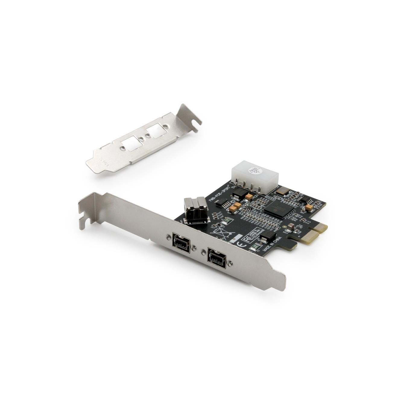 Controller FireWire (800) Digitus PCIe, 2x etc. 1x wew. IEEE1394b 9-pin, Low Prof