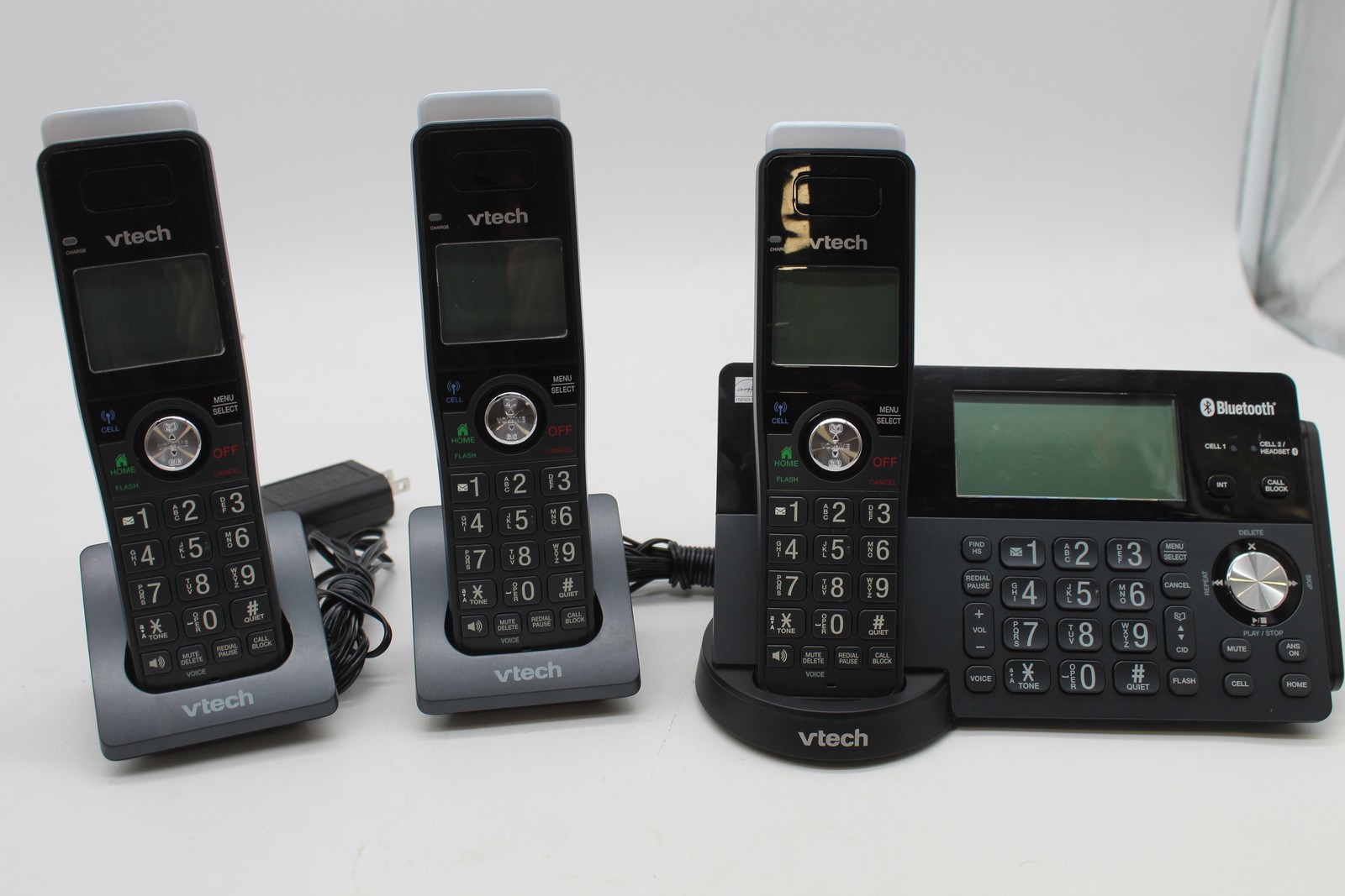 VTech Long Range 4-Handset DECT 6.0 Cordless Phone *READ DESC* PC1742182