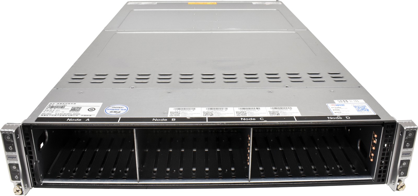Inspur Node Server SA5248M4 4x Node X10DRT-PS-LC009 Board No CPU No RAM 24x 2.5