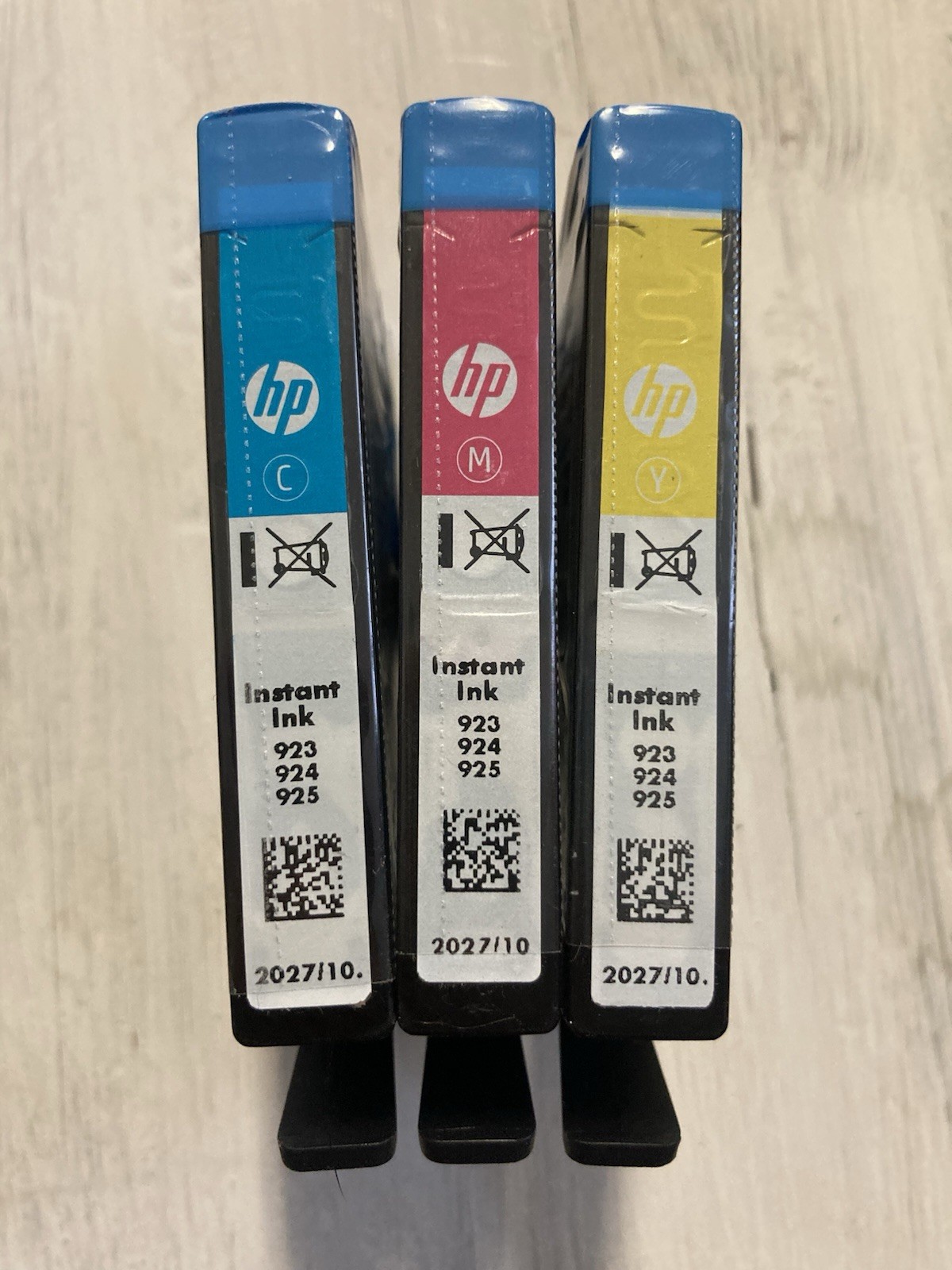 Genuine HP Instant Ink 923 924 925 Cyan Magenta Yellow Ink Cartridges New