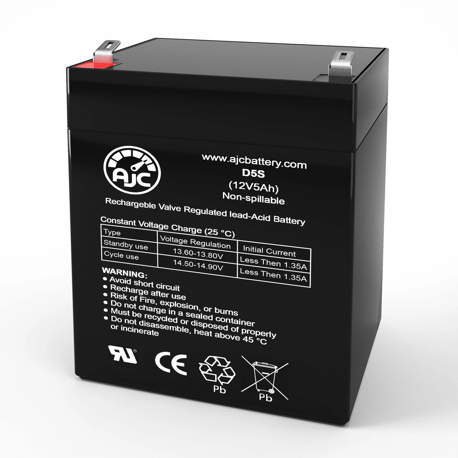 AJC Battery Compatible with Allen-Bradley 1609-B1000N 12V 5Ah UPS Battery