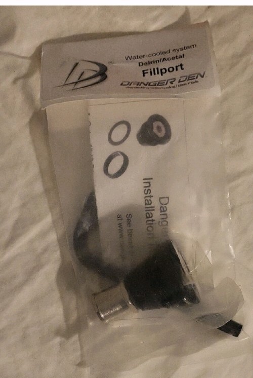 Danger Den Fillport Silver Part No. ACC-500 G 1/4 Thread DANGERDEN Water cooled