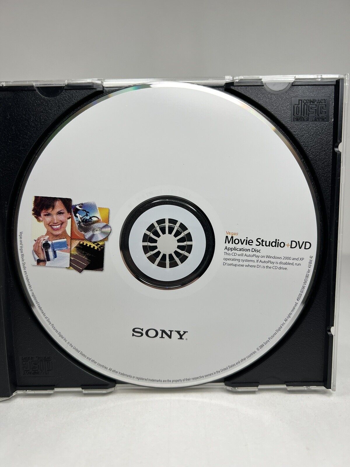 Sony Vegas Movie Studio + DVD Application Disc Software CD Windows 2000 and XP