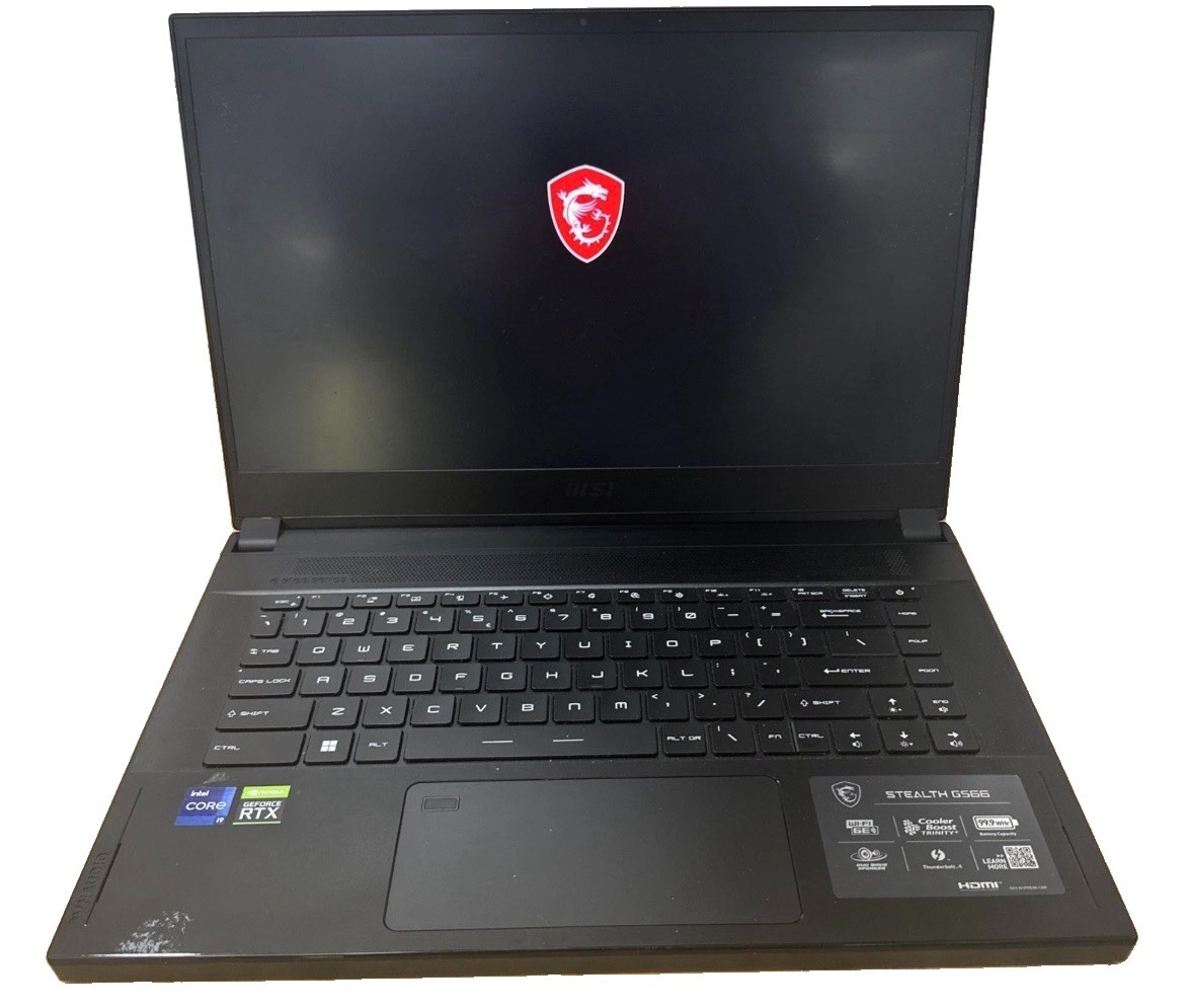MSI GS66 Stealth 12UH 15.6” QHD i9-12900H 2.90GHz RTX 3080 No SSD/No RAM