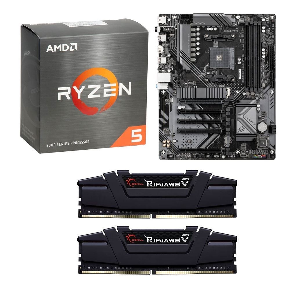 🔥AMD Ryzen 5 5500-Gigabyte B550 Eagle WiFi6-G.Skill Ripjaws V 16GB DDR4 BUNDLE