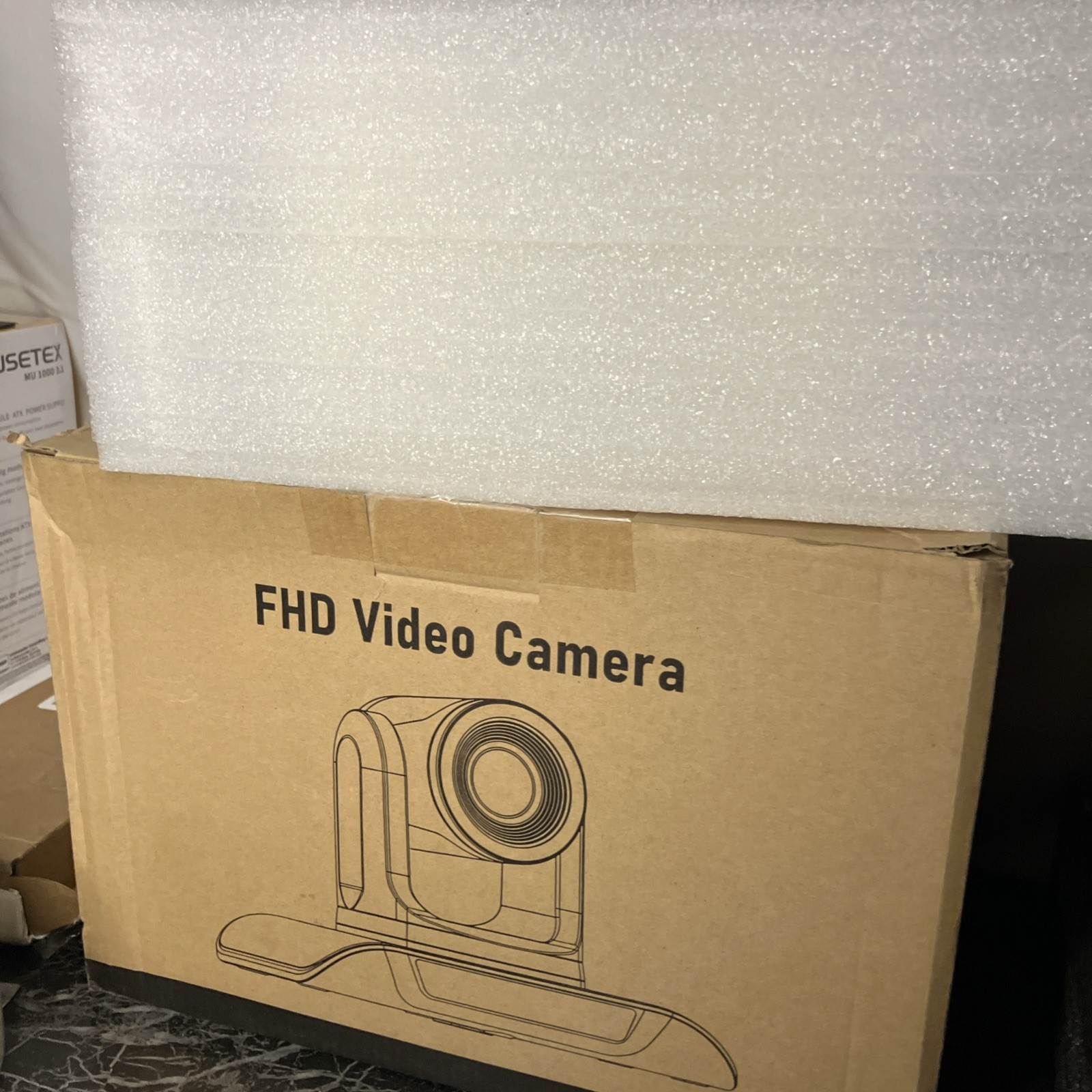 PTZ Conference Camera 3X Optical Zoom FHD 1080P 60FPS, 114° Wide View Angle U.@F