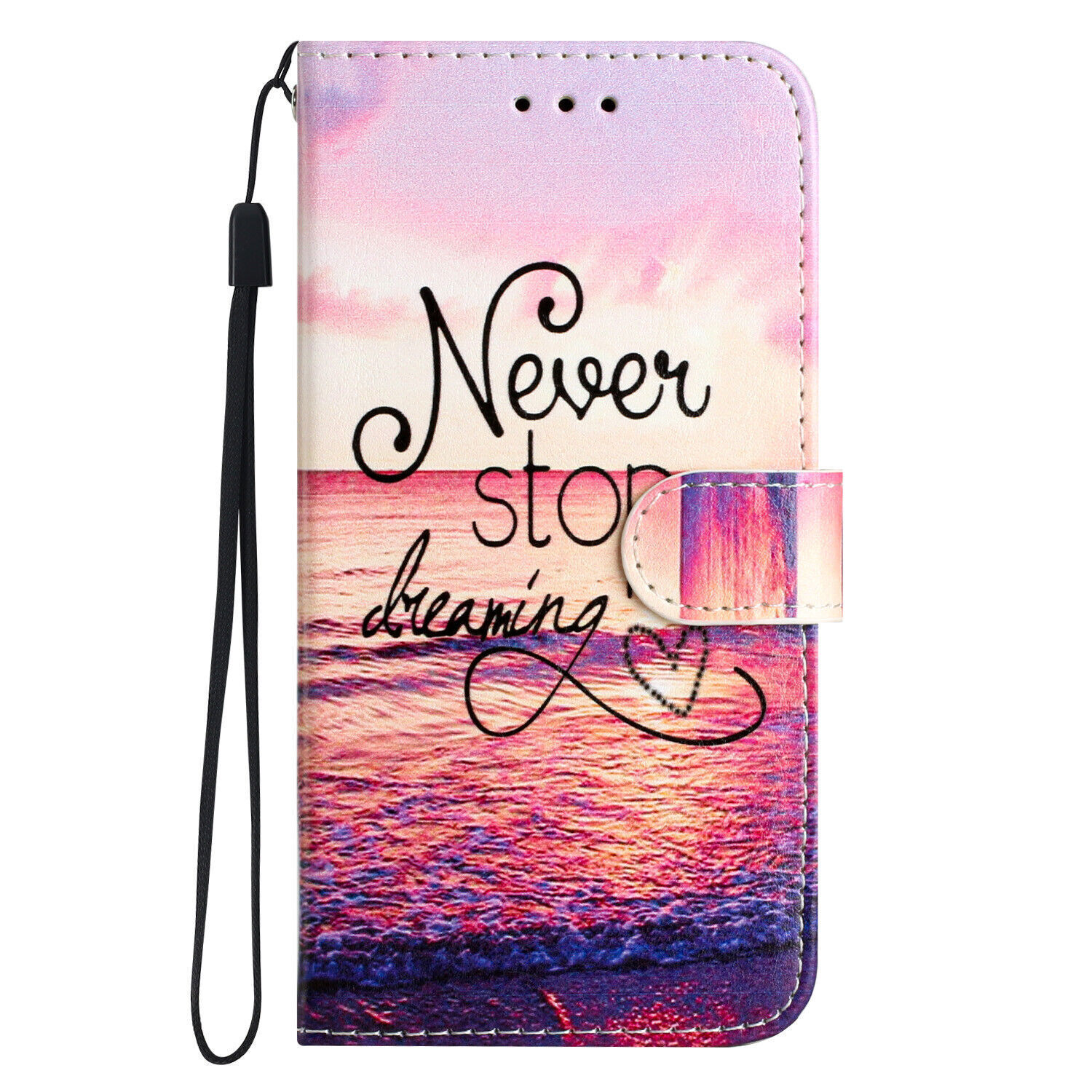 Butterfly Flower Cat Wolf Wallet Cover Case For Motorola G62 G50 G10 E22 E20 E30