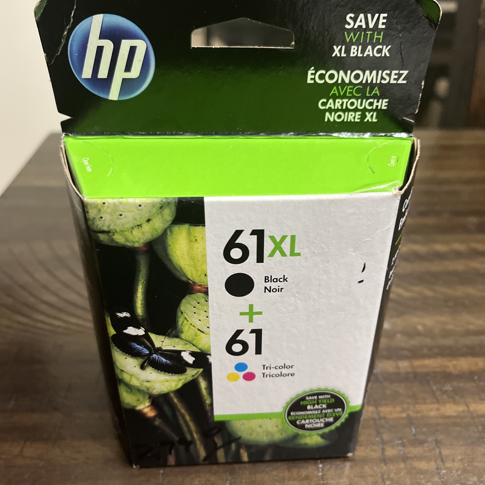 Genuine HP 61XL & 61 Ink Cartridge 2Pk Black/Tri-Color Combo-Sept 2020