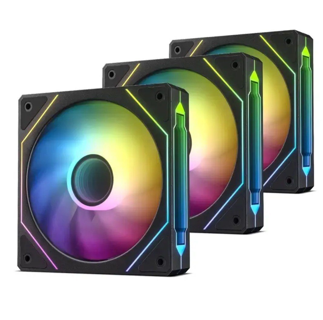 8 ARGB Infinity Mirror Case Fans 120mm Kit - (5 Reverse + 3 Std) w/ Controller