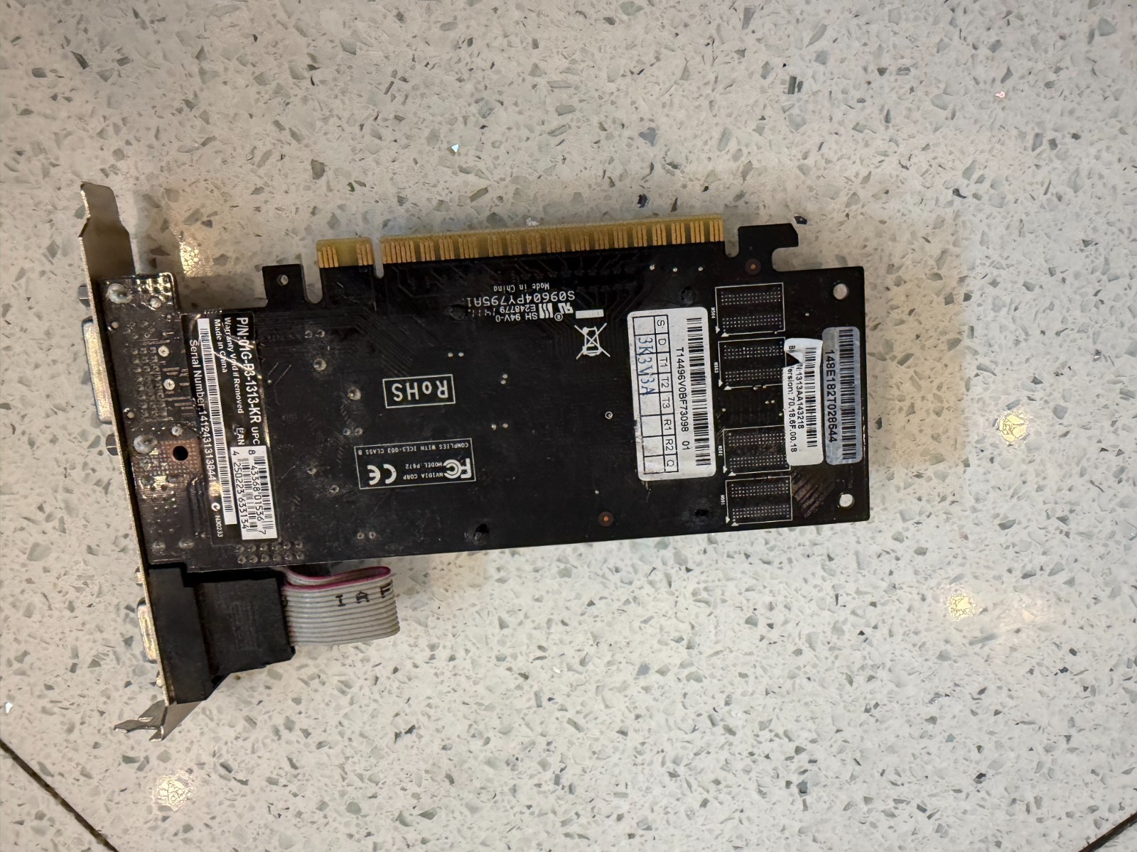 EVGA NVIDIA GeForce 210 (01G-P3-1313-KR) 1GB DDR3 PCIe x16 Graphics Card - Used