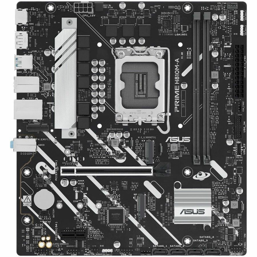 Asus Prime H810M-A-CSM Desktop Motherboard - Intel H810 Chipset - Socket