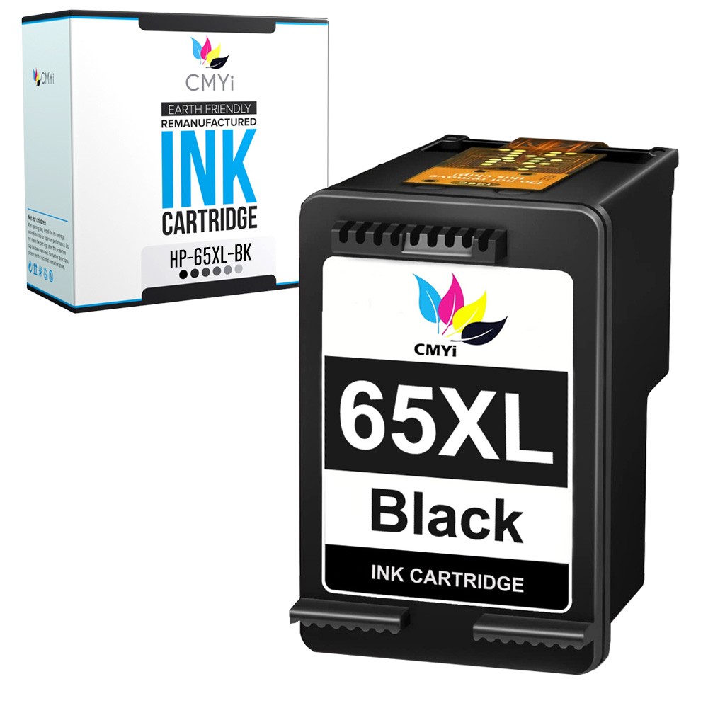 CMYi 1-PK Compatible 65XL Black Ink Cartridge for HP AMP 100 101 105 120 125 130