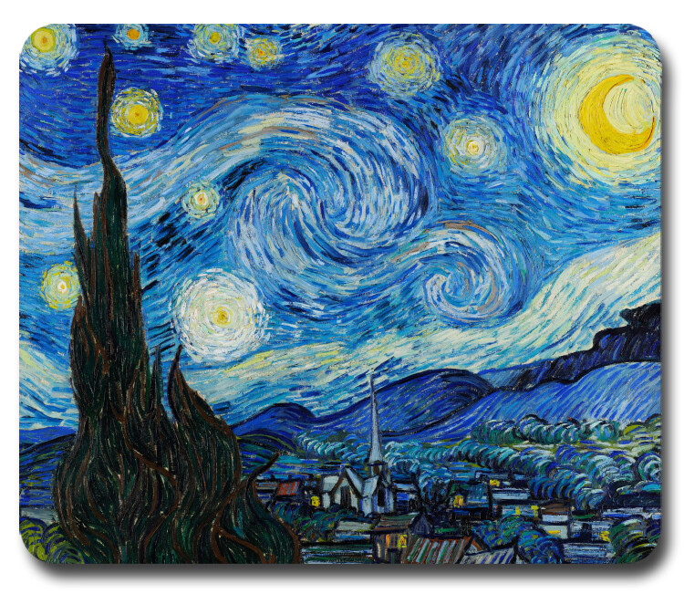 Van Gogh Famous Painting ~ Mouse Pad / Mousepad ~ Starry Night Art Lover Gift