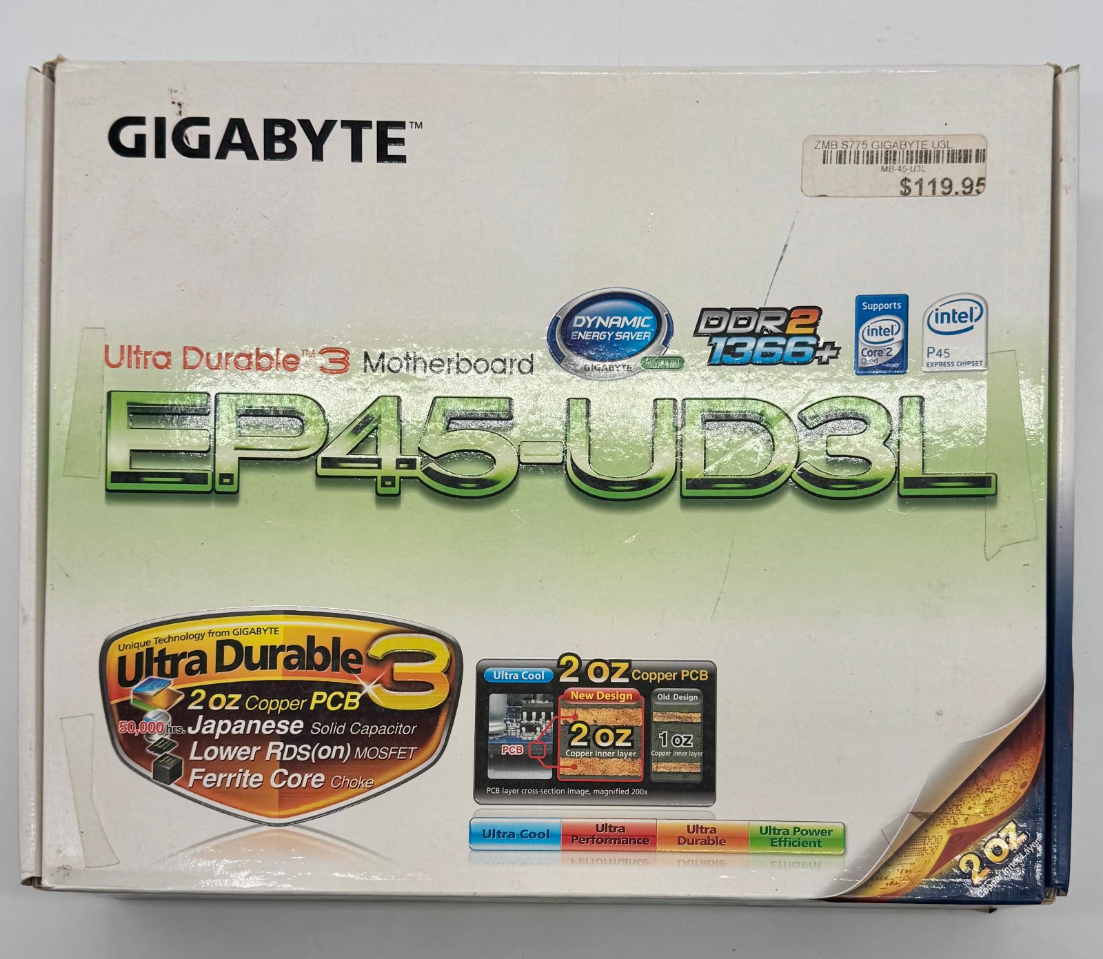 Gigabyte Ultra Durable 3 Motherboard EP45-UD3L W-2