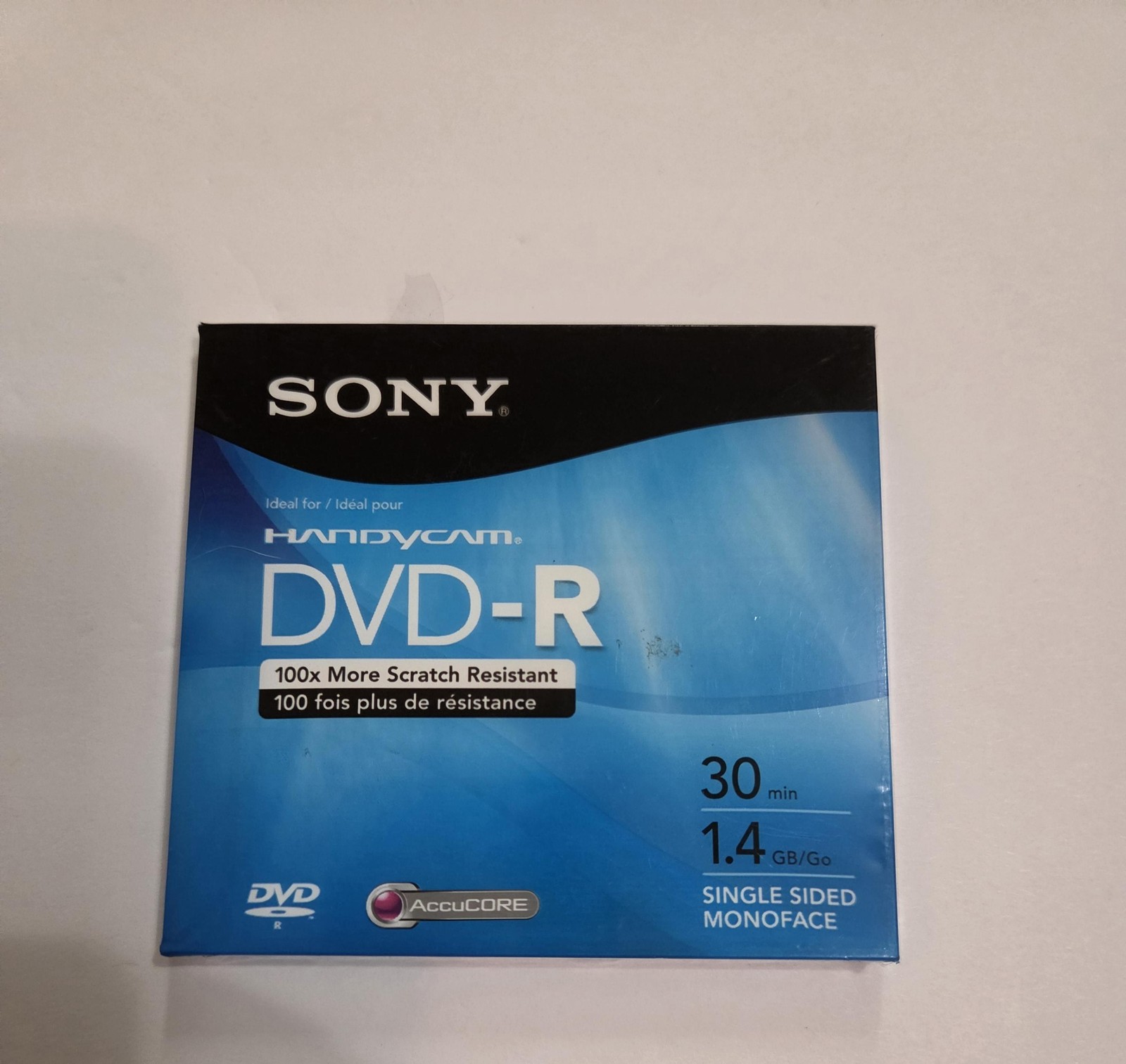 Sony Handycam DVD-R 8cm 1.4GB 30min Single Sided AccuCORE Disc New Sealed