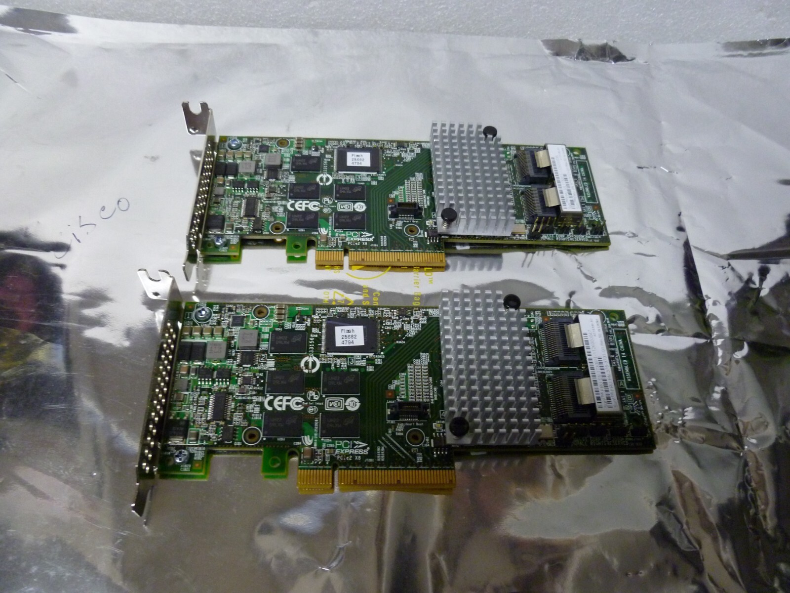 LOT OF 2 Sun Oracle LSI 8 Port 6Gb/s Controller Adapter Card PCI-E 375-3701-01