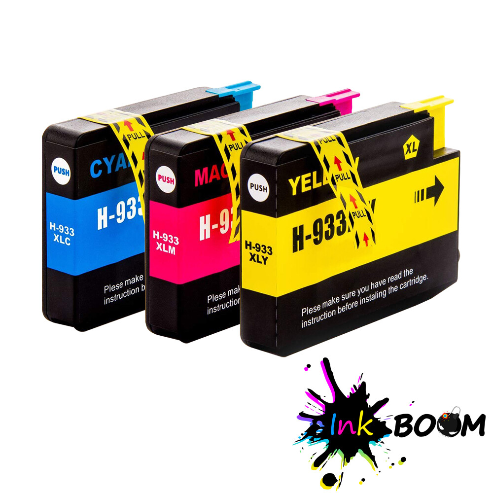 3 CMY Ink Cartridge Replace for HP 933XL Officejet 6100 6600 6700 7110 7612