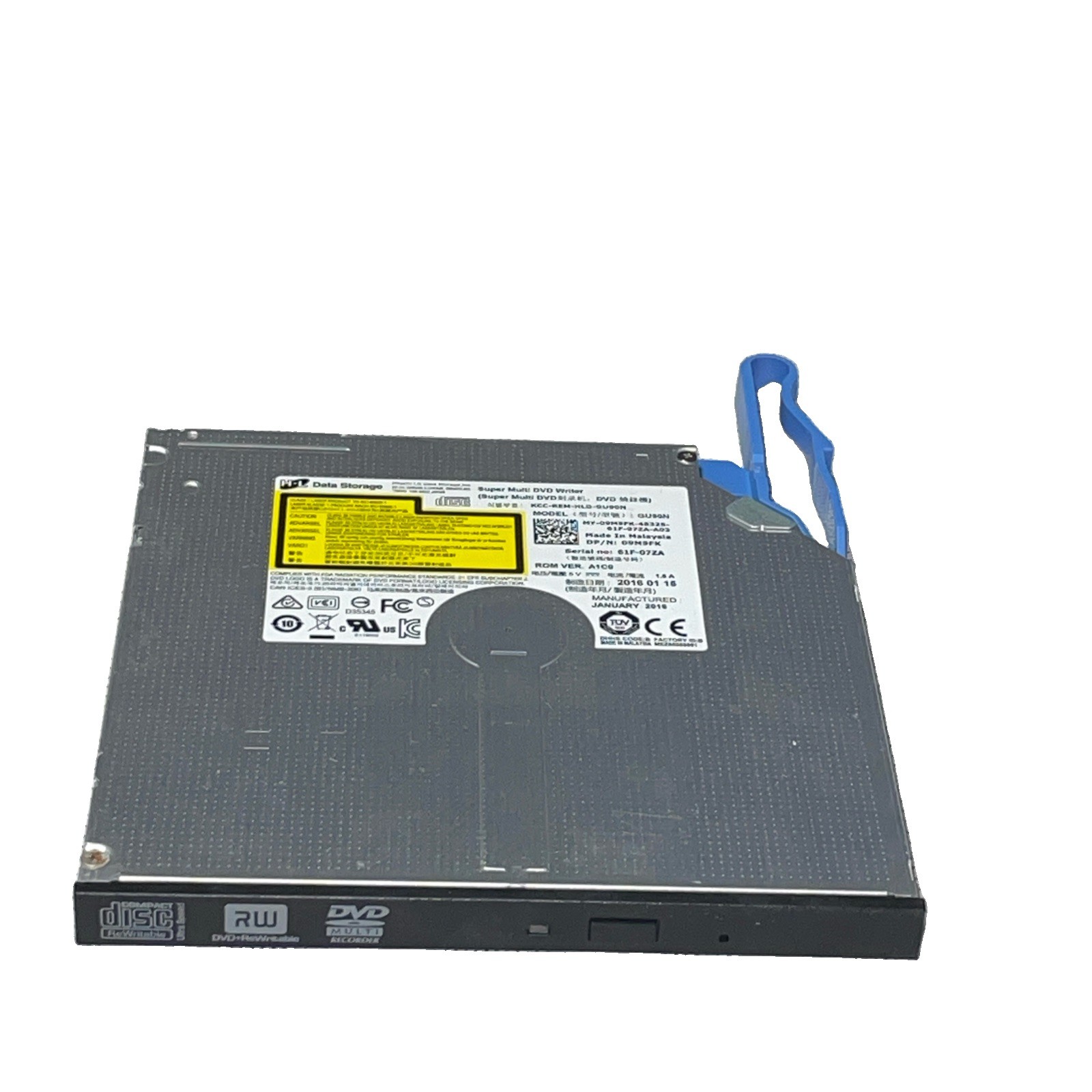 DELL GU90N 09M9FK DVD-RW SATA Optical SATA SLIM Internal Drive Burner + Frame