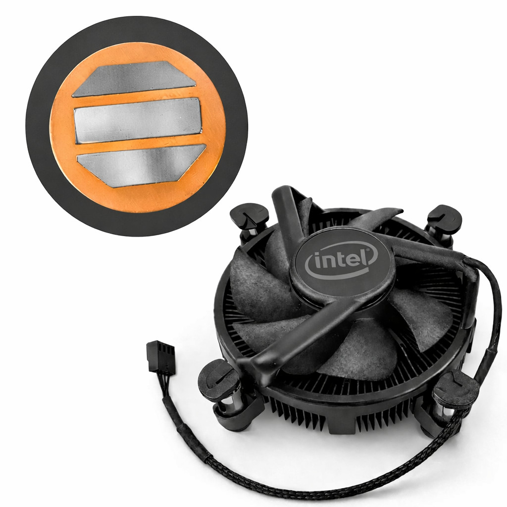 Intel LGA1200 CPU Cooler K69237-001 Copper Core Heatsink Fan 115x NEW