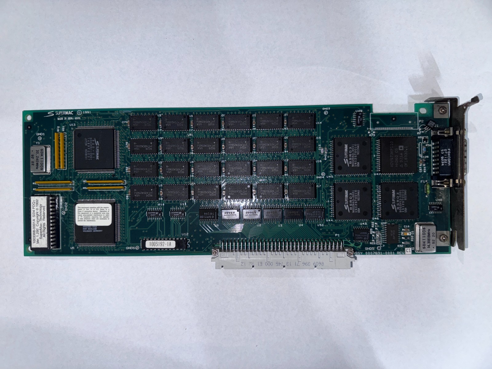 SuperMac Spectrum/24 Series III PDQ+ NuBus Video Card Macintosh UNTESTED As-Is