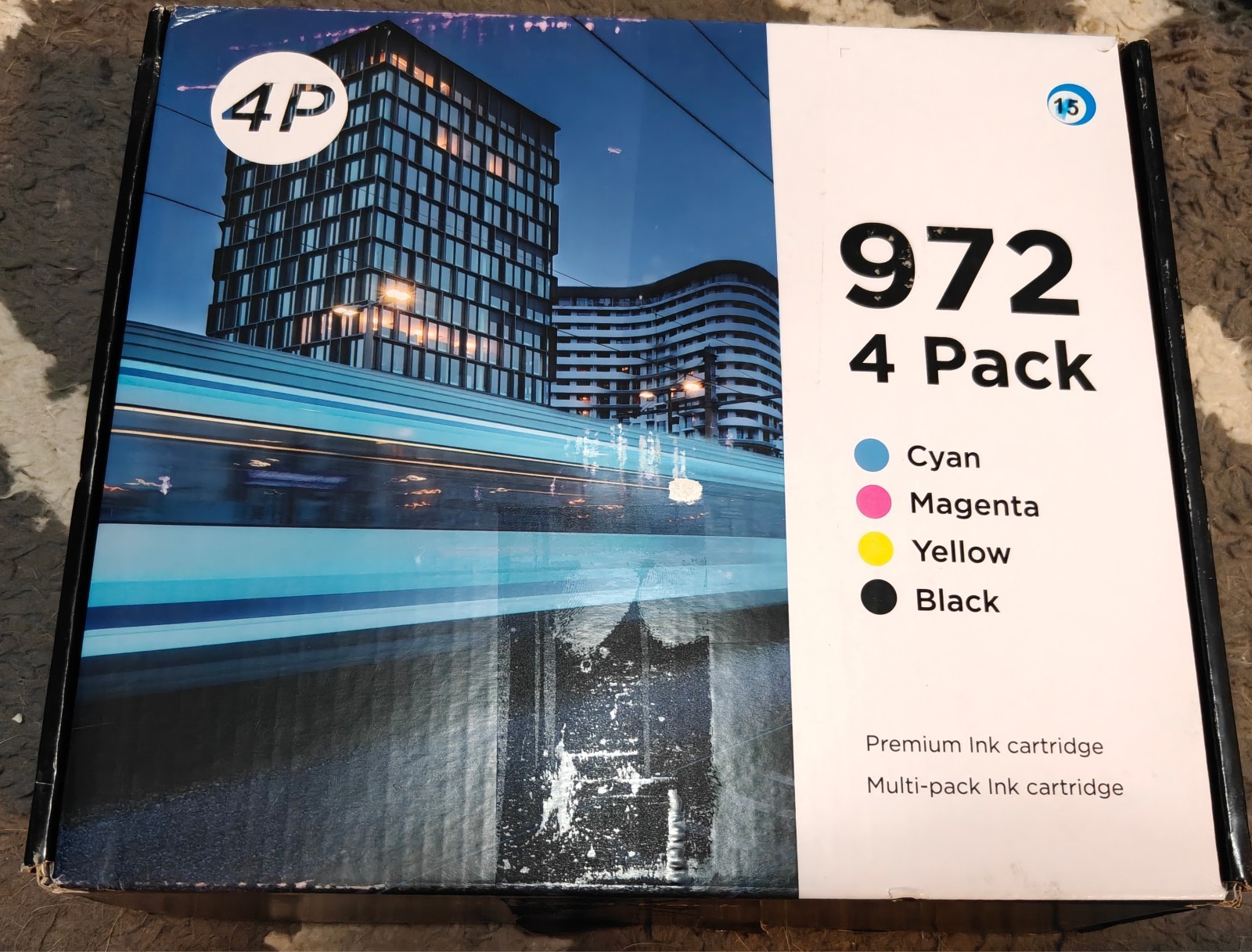New Q-Image 972 Ink Cartridges 4-Pack for HP PageWide CMYK
