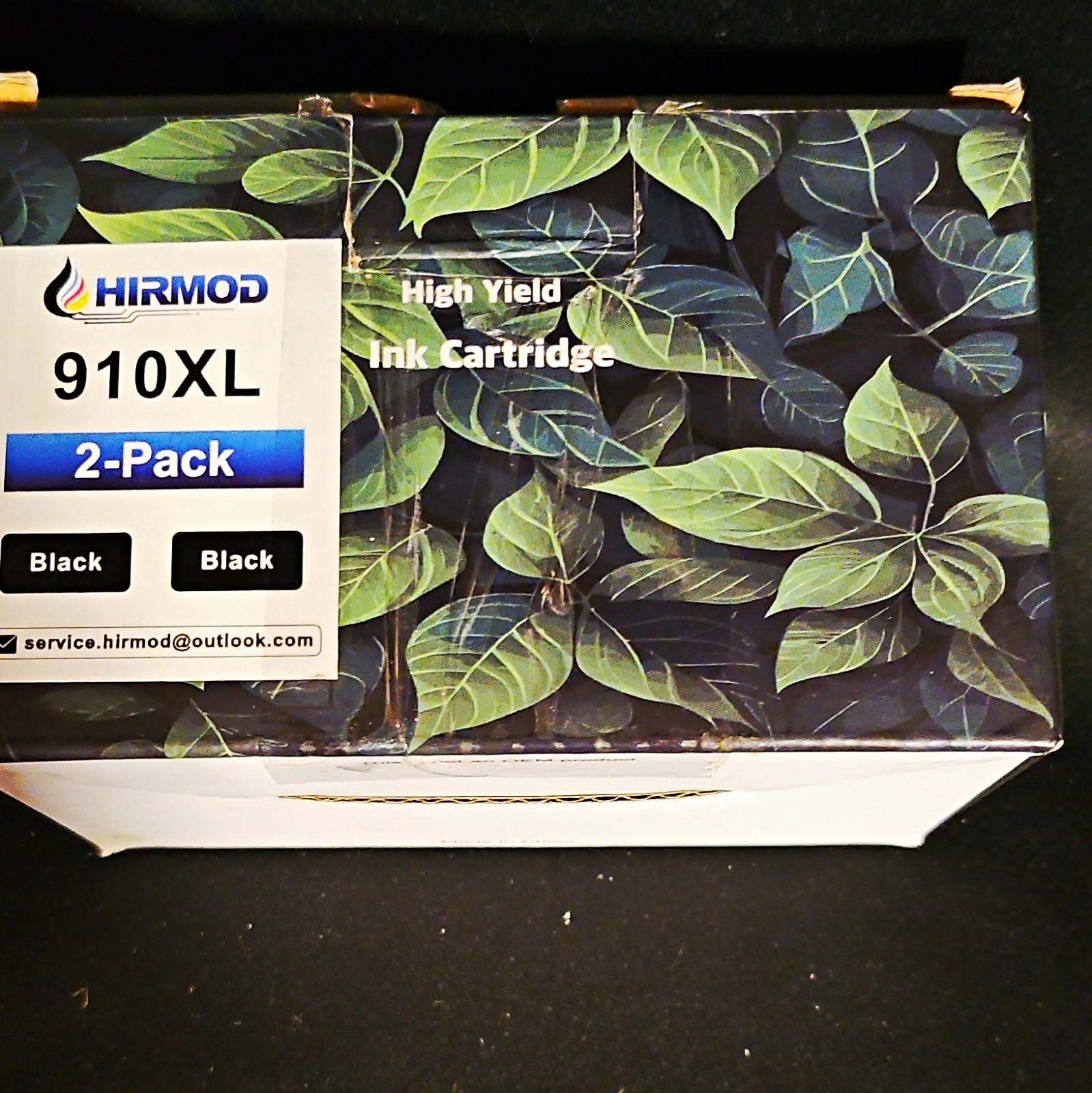 HIRMOD 910XL Compatible High Yield Inkjet Ink Cartridge Black 2-Pack for HP