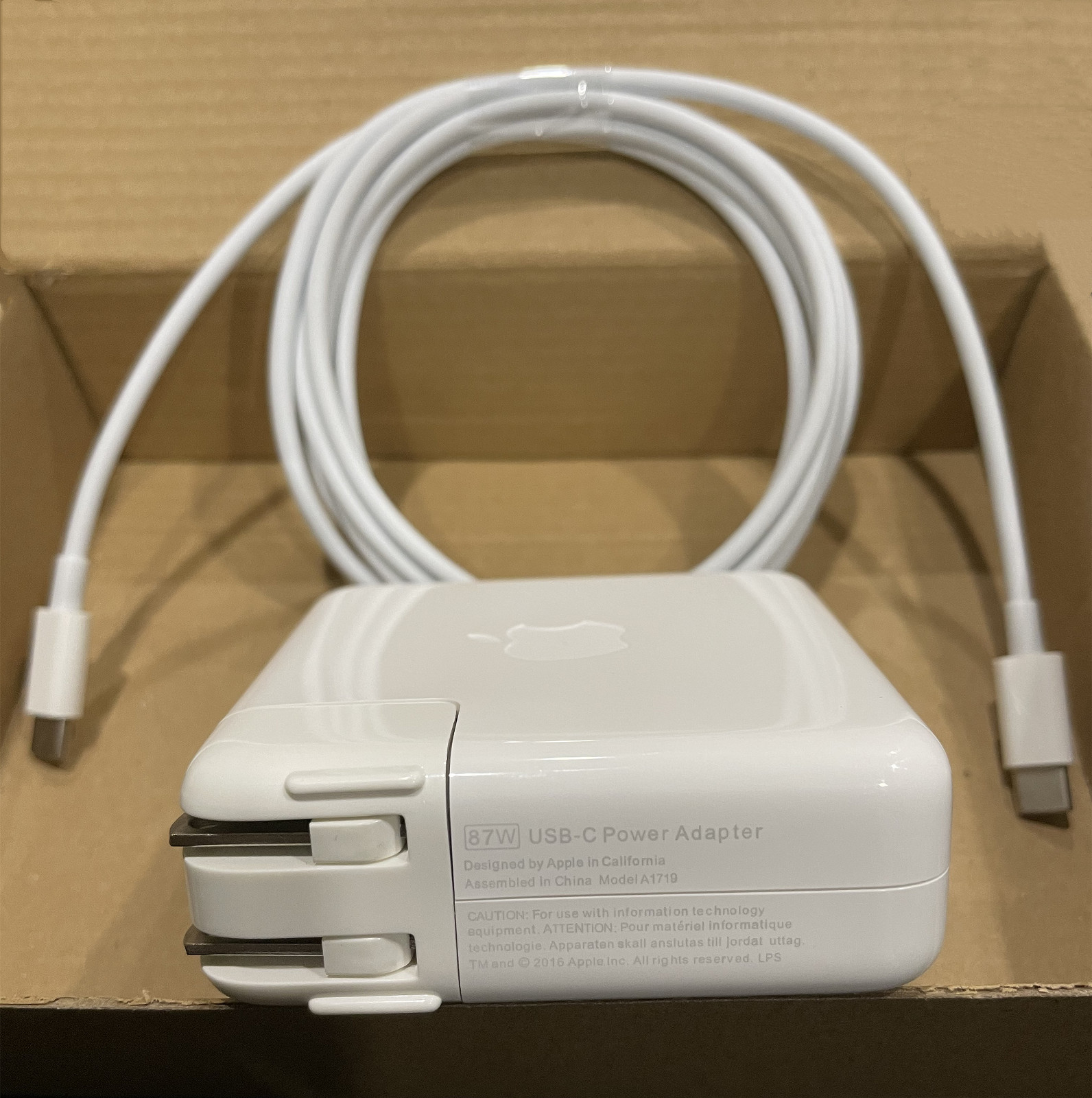 Genuine 87W USB C Charger Adapter fr MacBook Pro 13" A2338/A2251/A2289 15" A1706