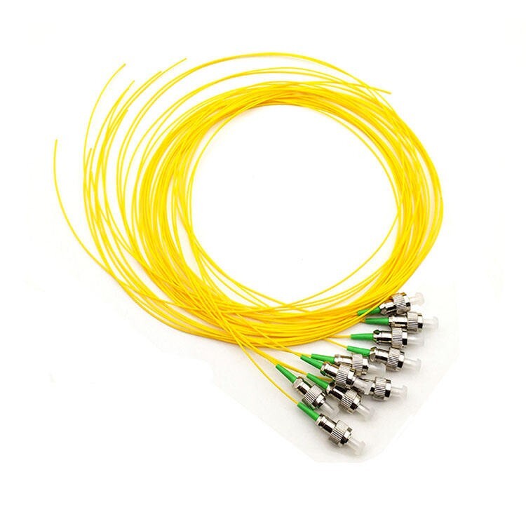 50PCS FC APC Single mode fiber optic Pigtail FC 1.5M Simplex SM Fiber Pigtails