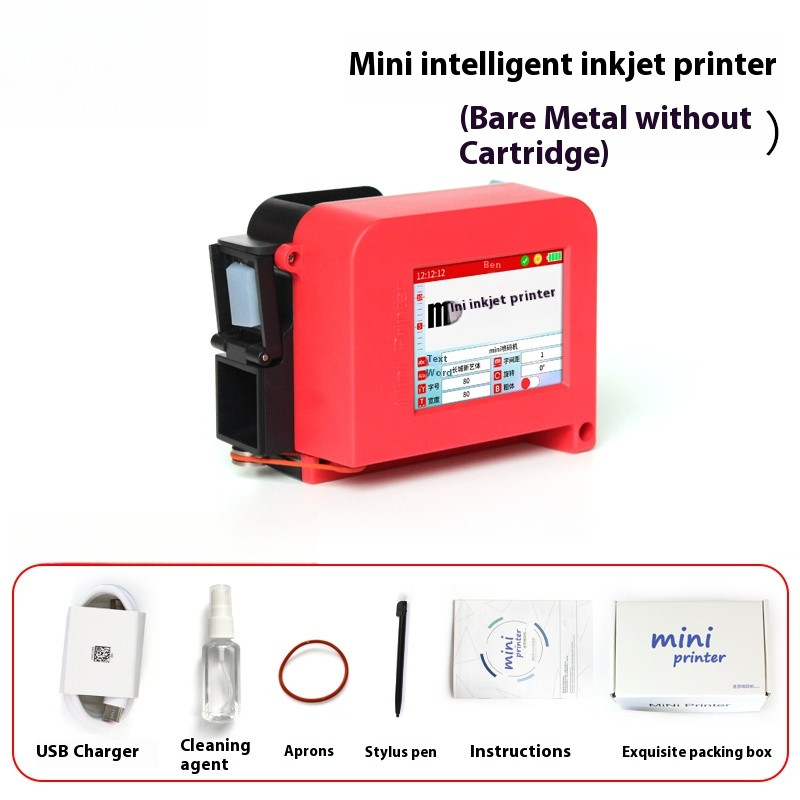Mini Smart Handheld Inkjet Printer Date QR Coder Coding Machine 2.5 inches 