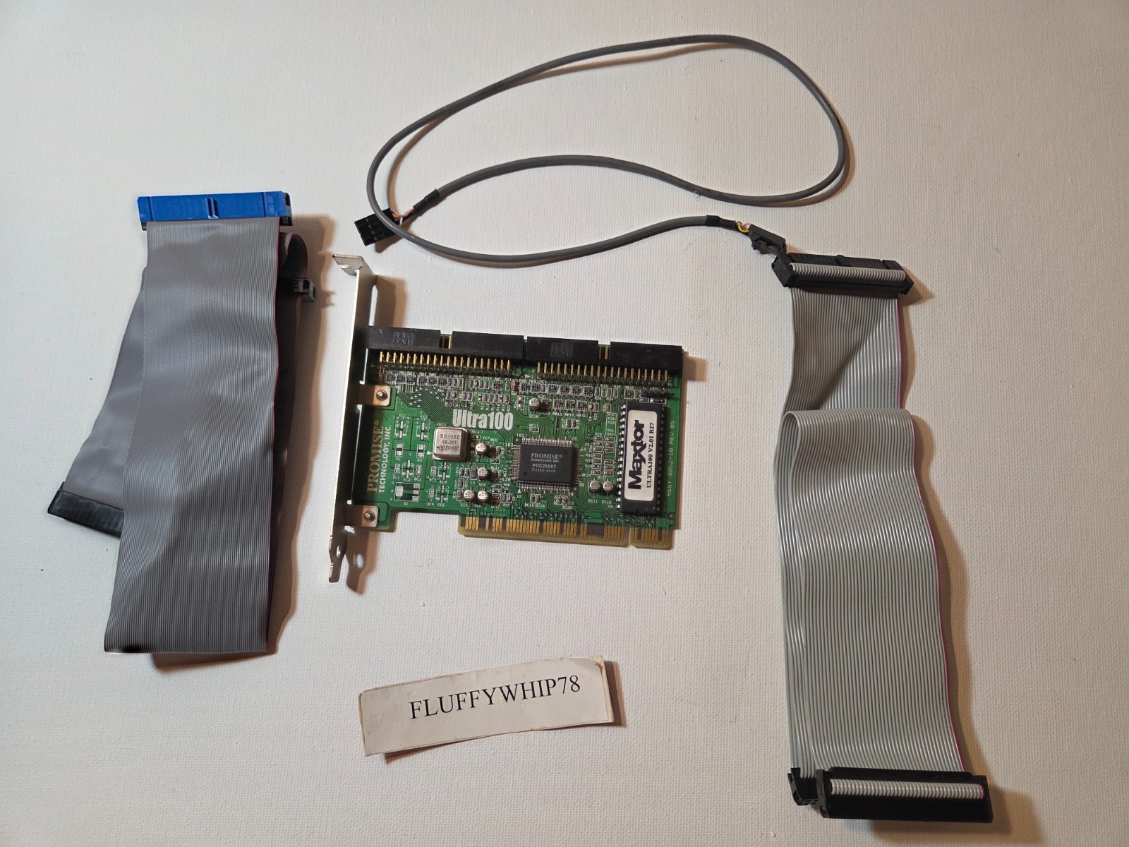 Promise Technology Ultra100 IDE PCI Controller Card w/ cables