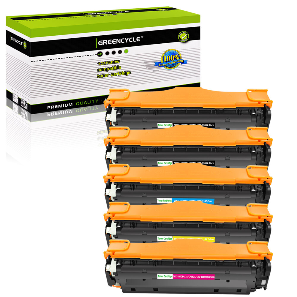 5PK CF380A Toner Set Fit for HP 312A Color LaserJet Pro MFP M476dn M476dw M476nw