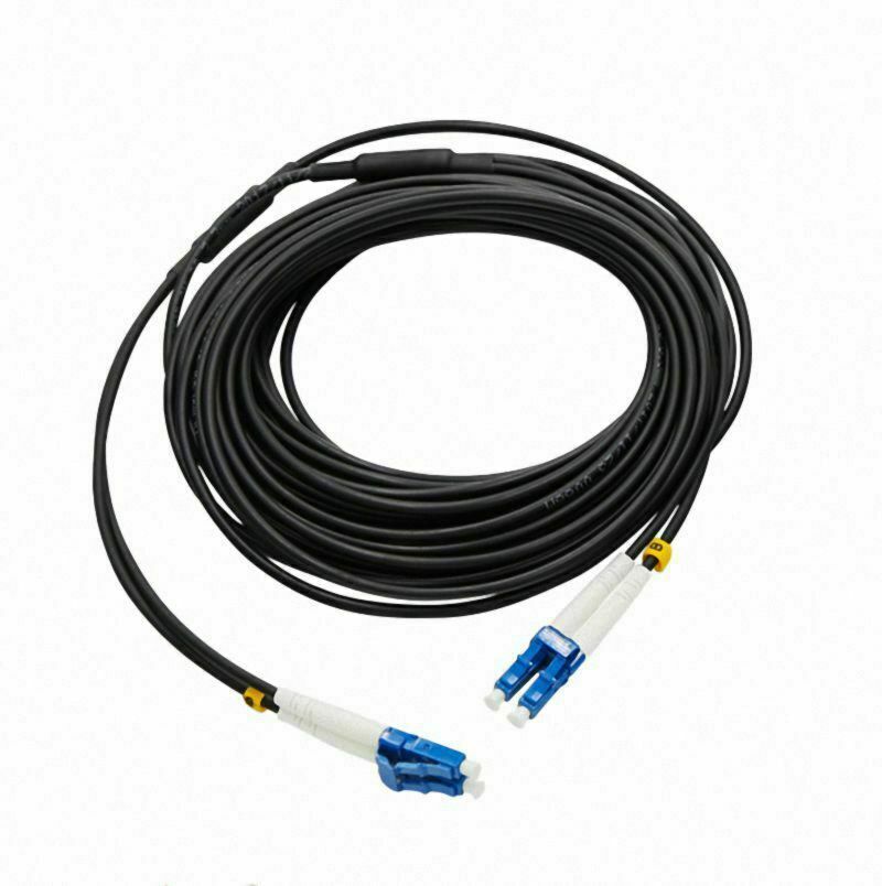 150M Singlemode LC-LC Armored Fiber Optic Patch Cable Outdoor Waterproof Conduit