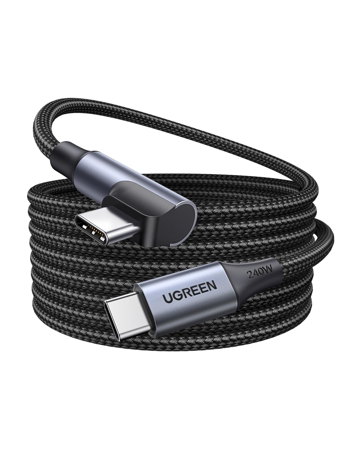 UGREEN 240W USB C to C Cable, 90-Degree Right Angle, PD 3.1 Fast 3.3FT 