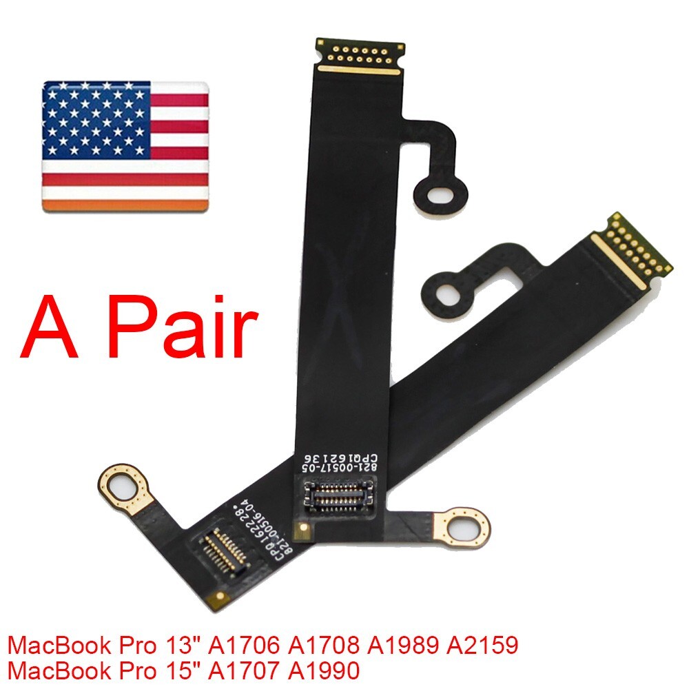 LCD Display Backlight Flex Cable 1 Pair For Apple MacBook Pro 13" 15" 2016-2019