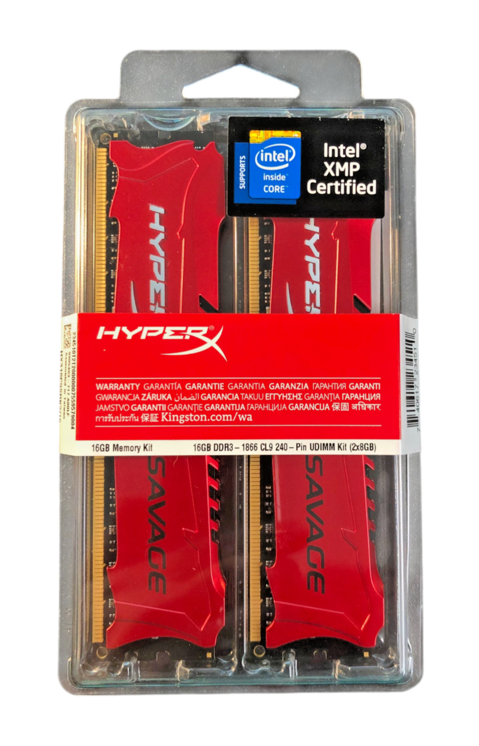 Kingston HyperX Savage 16GB (2x8) DDR3 SDRAM Memory Kit HX318C9SRK2/16 SEALED