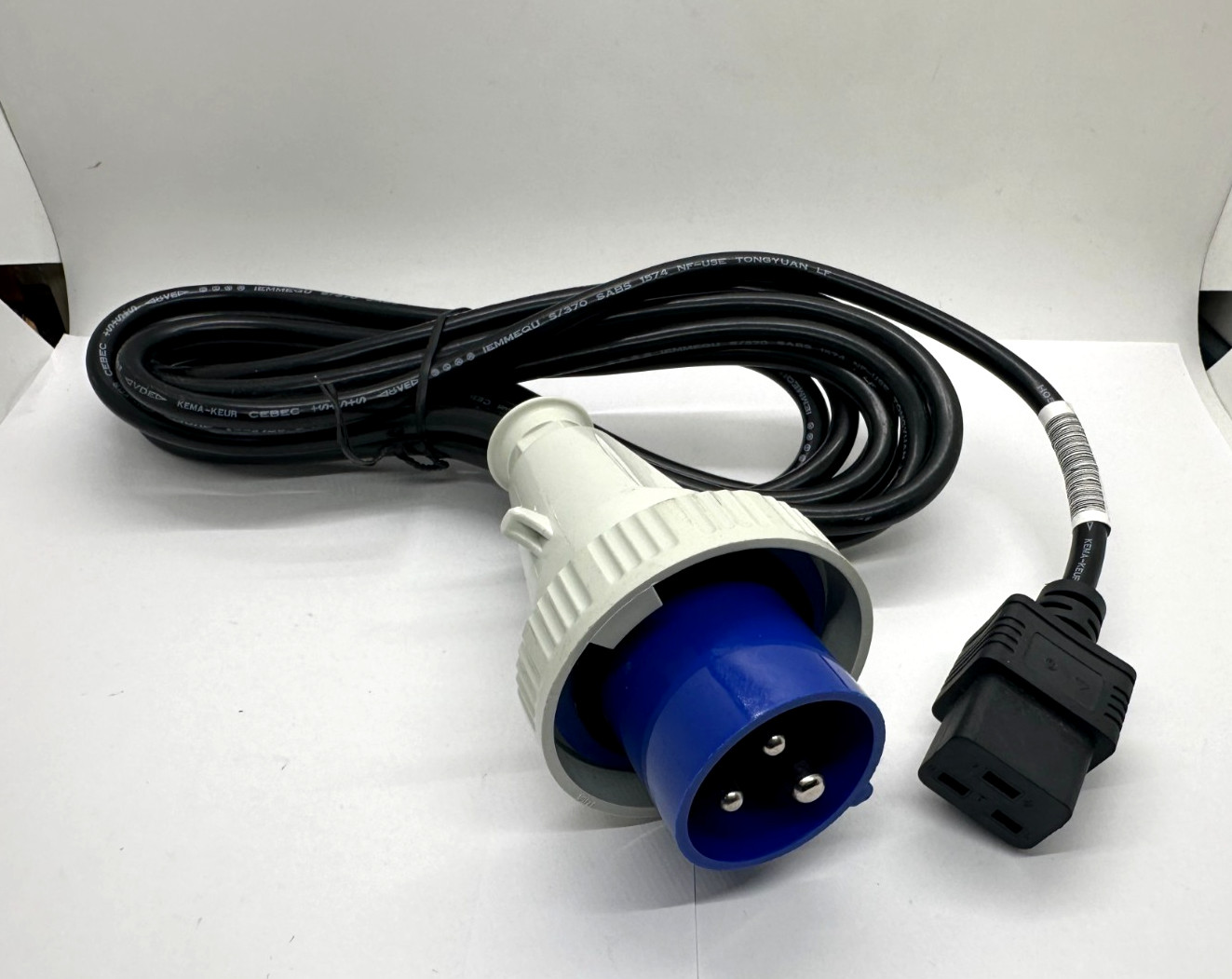 Walther 12FT Shielded Power Cable IEC309 To C19 - NEW