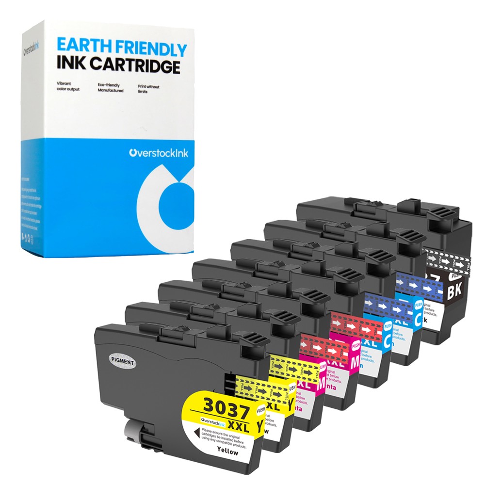 7-Pack OSI Compatible LC3037 Ink Cartridges fits Brother MFC-J6545DW J6945DW