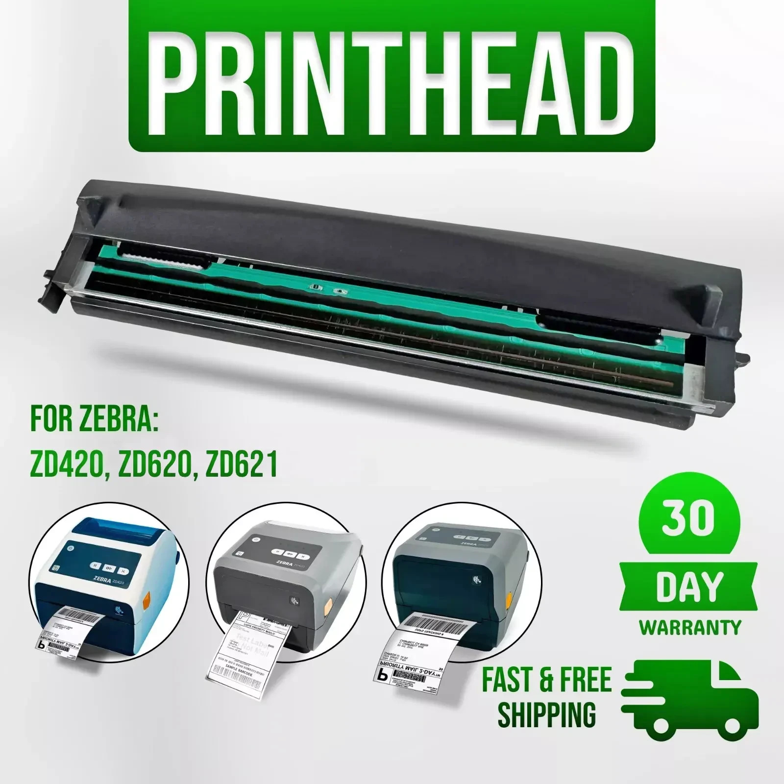 Genuine Zebra 300 DPI Printhead for ZD420T ZD620T ZD621T Thermal Printers