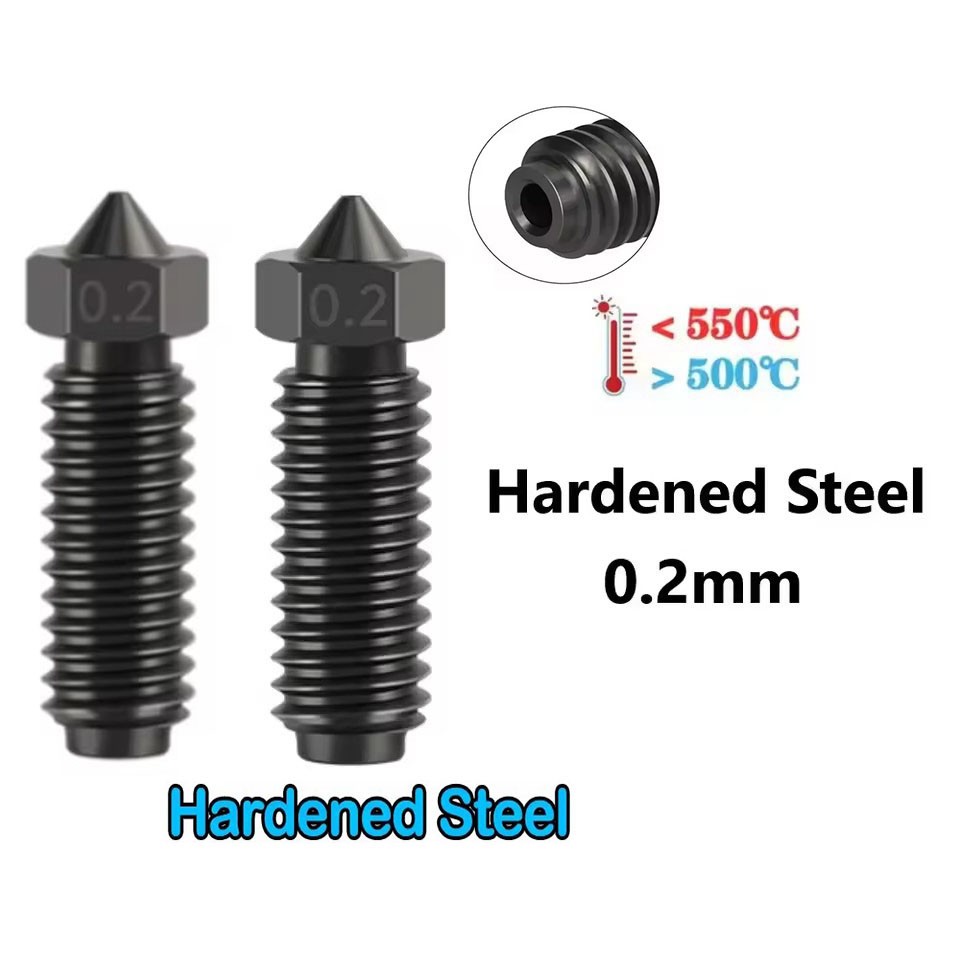 for Qidi Q1 Pro/X Max/X Plus Hardened Steel Nozzle Upgrade Kit 3D Printer SDE