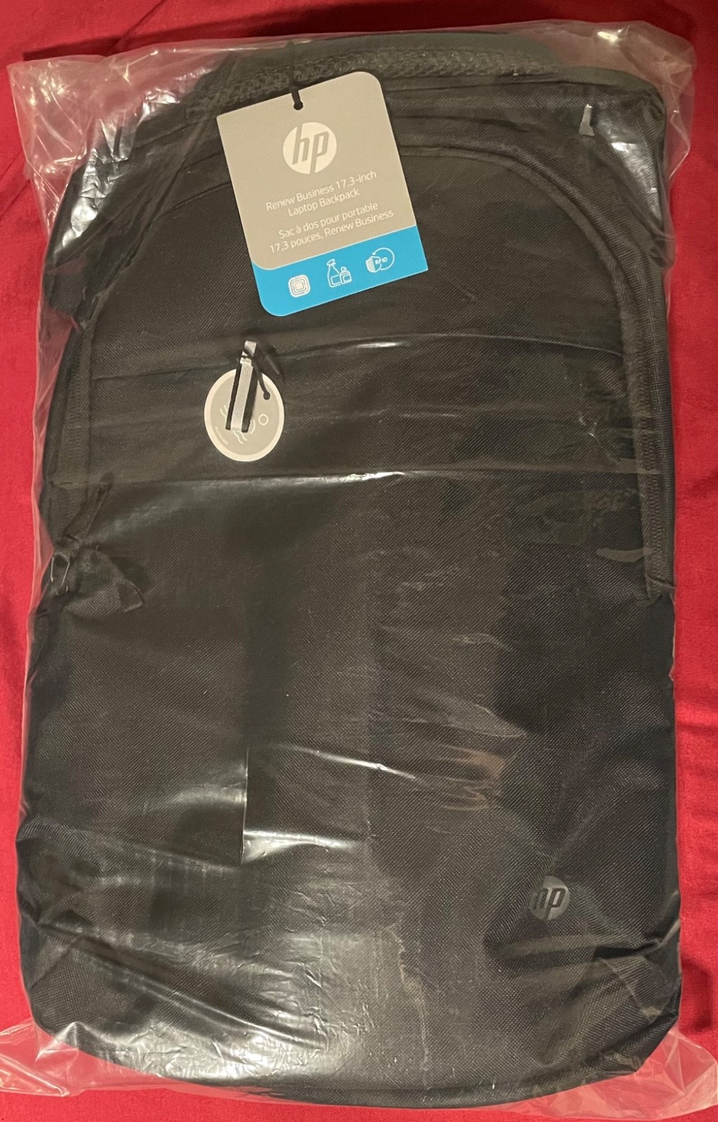 NEW HP Renew Business & School 17.3" BLACK Laptop Backpack RFID Pocket 3E2USSA