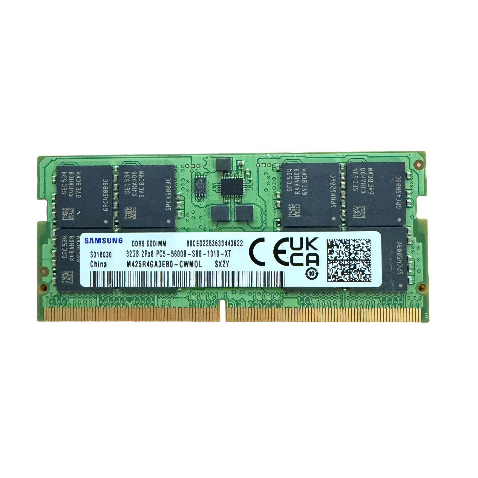 Samsung 1x32GB PC5-44800 DDR5 5600 MHz SODIMM Laptop Memory RAM M425R4GA3EB0-CWM