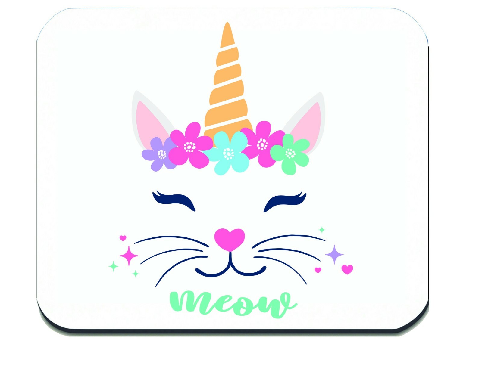 Mouse Pad Christmas Gift Meow Cat Laptop Computer Mouse Pad USA Mouse Pad