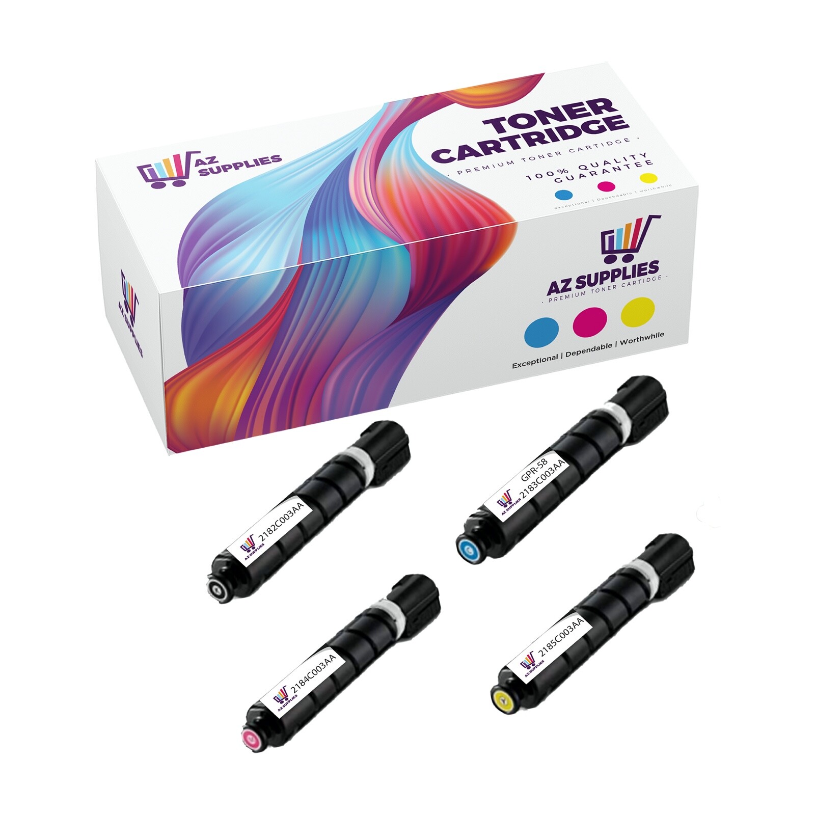 Canon Compatible Toner for GPR58 2183C003AA 2182C003AA 2184C003AA 2185C003AA 4PK