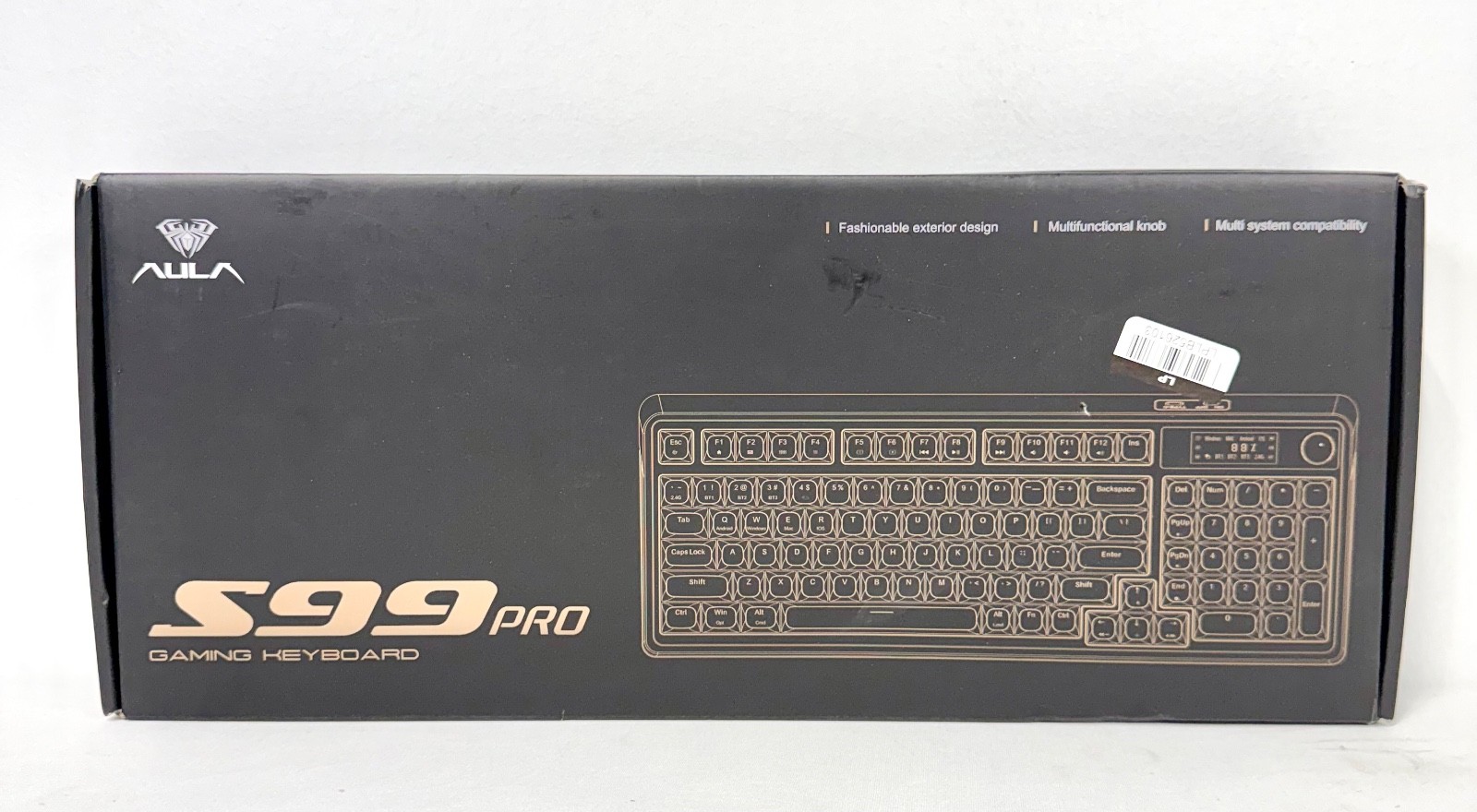 Open Box - AULA S99 Pro Wireless Gaming Keyboard  2.4G USB-C Cream Blue