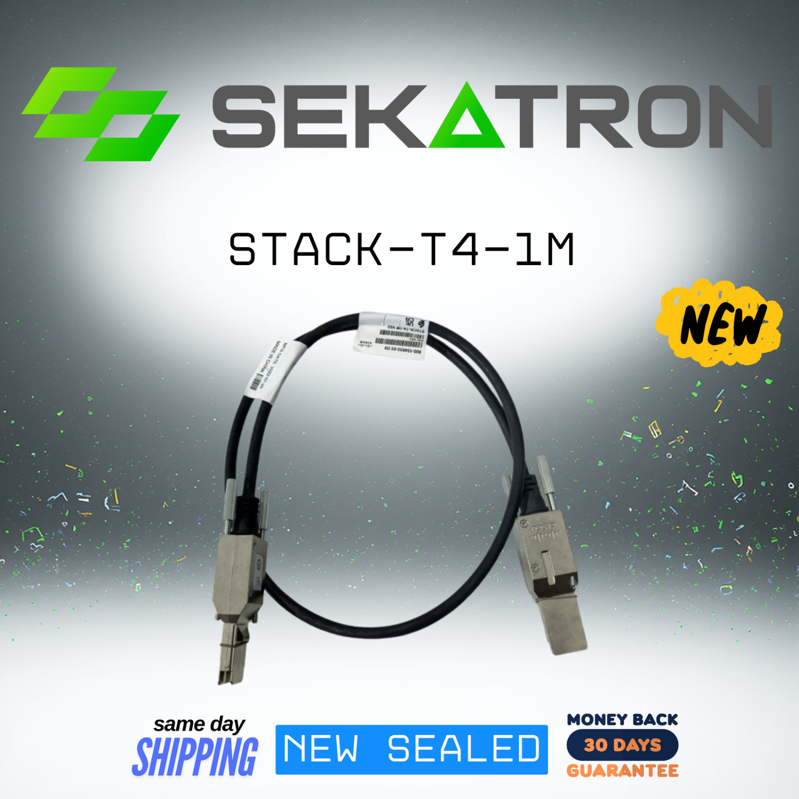 🔗 NEW Cisco STACK-T4-1M 1M Type 3 Stacking Cable for Catalyst 9200L ⚡FastShip