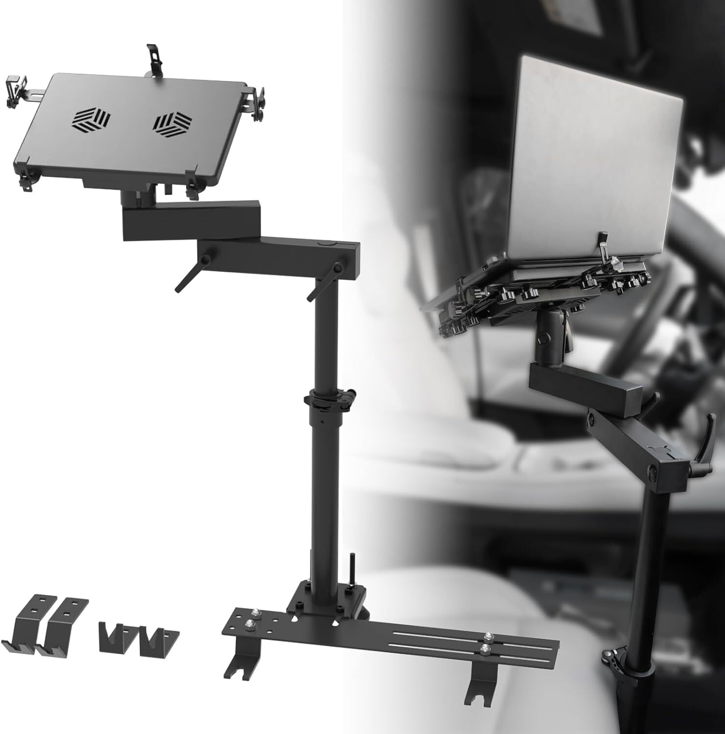 ELITEWILL Laptop Vehicle Mount Computer Seat Mount For Auto Van Truck Universal