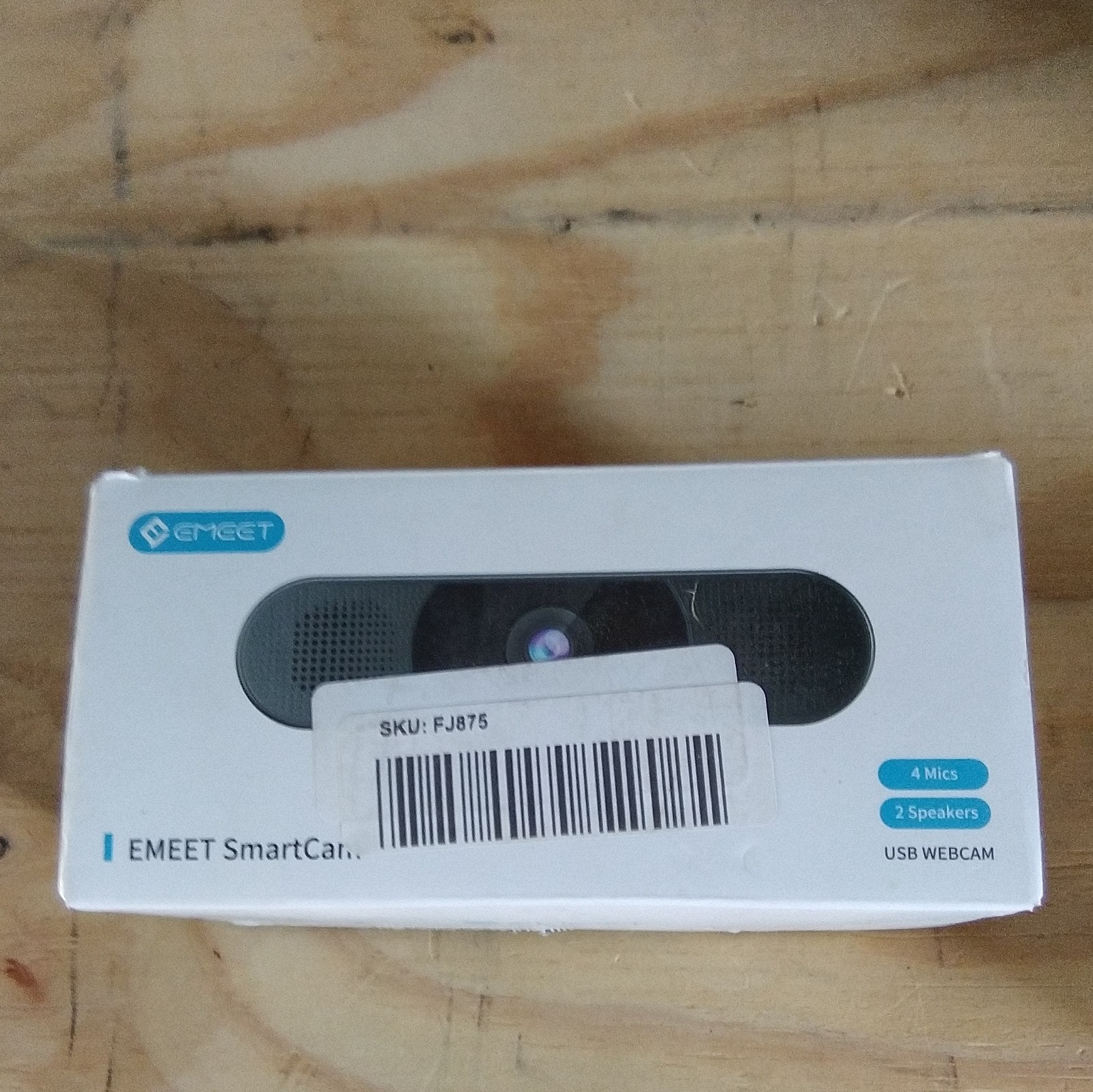 EMEET SmartCam C980 Pro USB Webcam 4K 30fps High Definition White