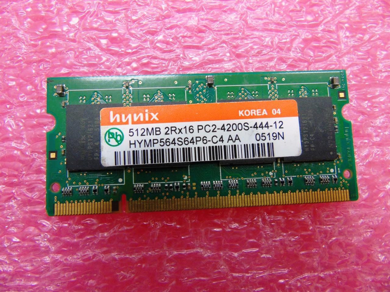 Hynix Laptop Memory 512MB DDR2 PC2-4200S 533MHz 200 Pins - HYMP564S64P6-C4
