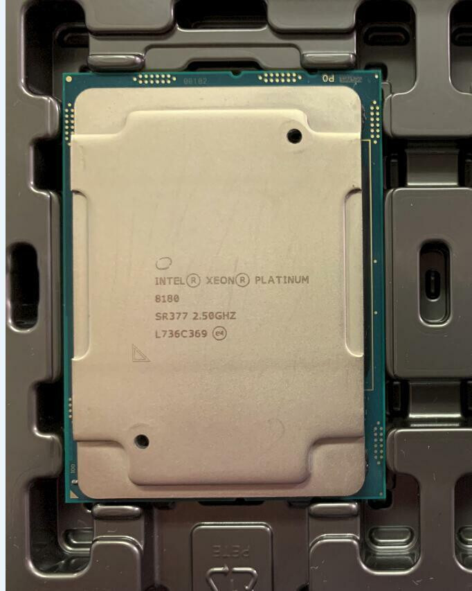 NEW SR377 INTEL XEON PROCESSOR PLATINUM 8180 2.5GHZ 38.5M 28 CORE 205W PROCESSOR