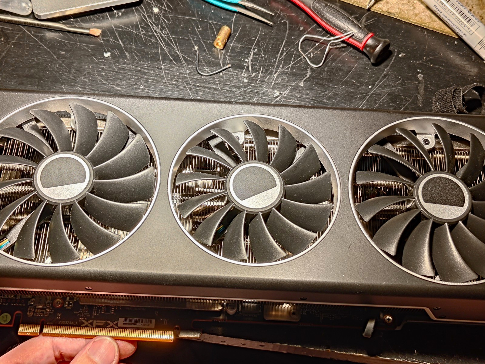 XFX Speedster MERC319 AMD Radeon RX 7800 XT 16GB GDDR6 - For Parts Detailed Diag